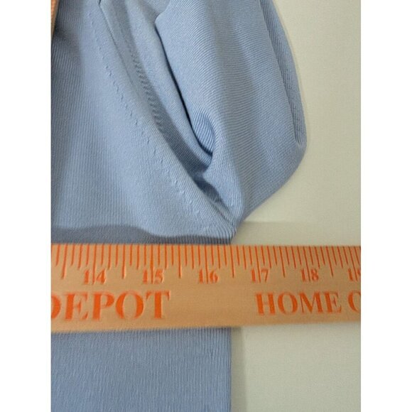 Givenchy Sport 34 Polo Shirt Womens Size Small Blue Vintage 70s Collared V Neck - Picture 10 of 11
